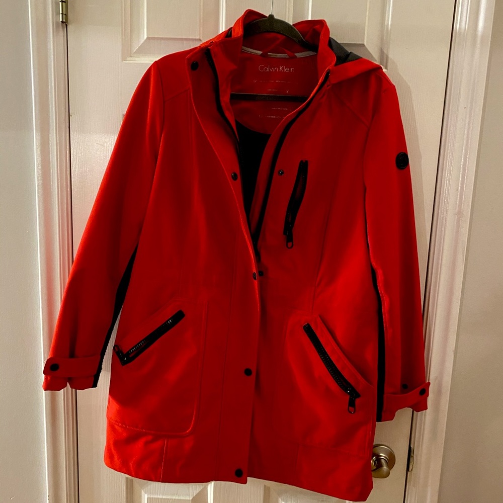 Women’s Red Calvin Klein Jacket (Medium)